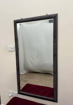 Full length mirror with frame