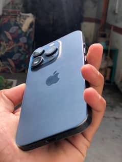 iPhone 15 Pro Blue titanium