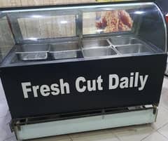 Salad Bar Display Counter Chiller for sale