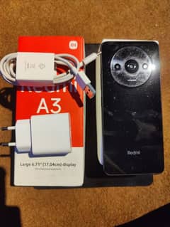 Redmi A3  4/128 With Original Box Charger+Cable exchange possible.