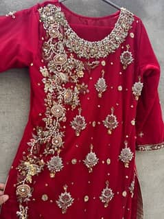 Red 3 piece Formal Dress