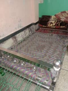 steel single bed