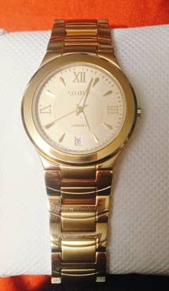 "2 Citizen Watches – Gold Tone, PKR 12,500!"