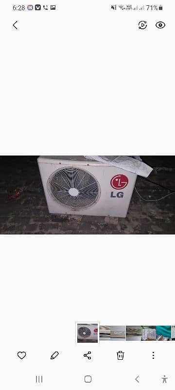 LG split unit 1.5. ton 1