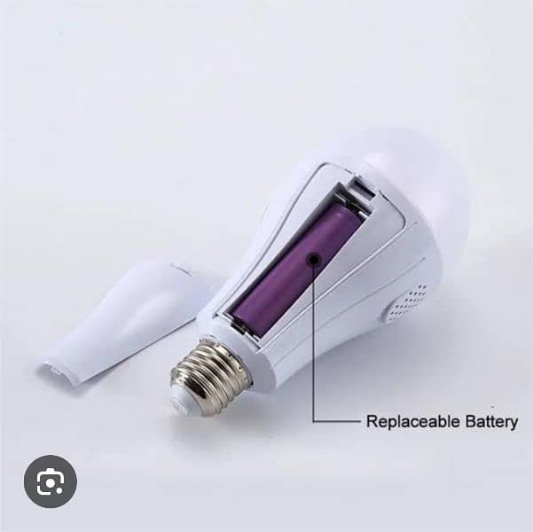 Rechargeable Bulb with 2 Lithium Batteries of 4500 mAh - Mini UPS Bulb 4