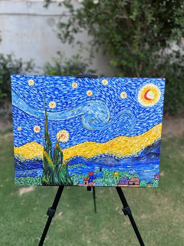 Starry Night Painting by Vincent van Gogh 0