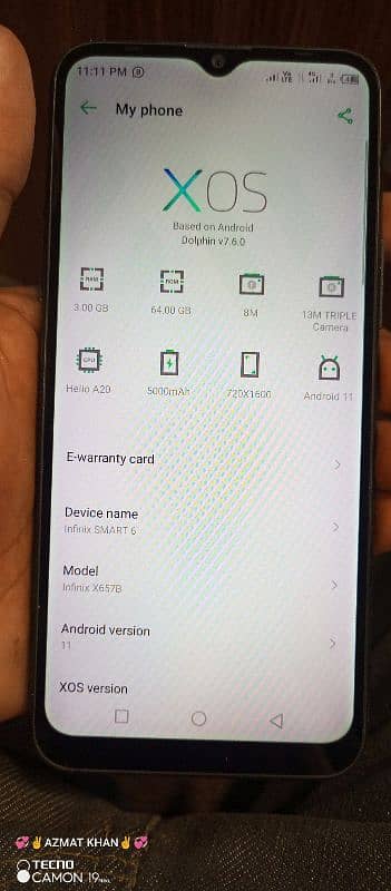 infinix smart 6.3gb 64gb 3