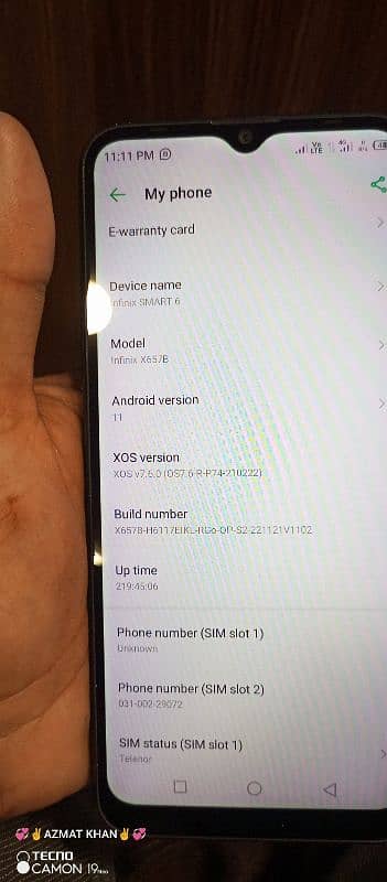 infinix smart 6.3gb 64gb 4