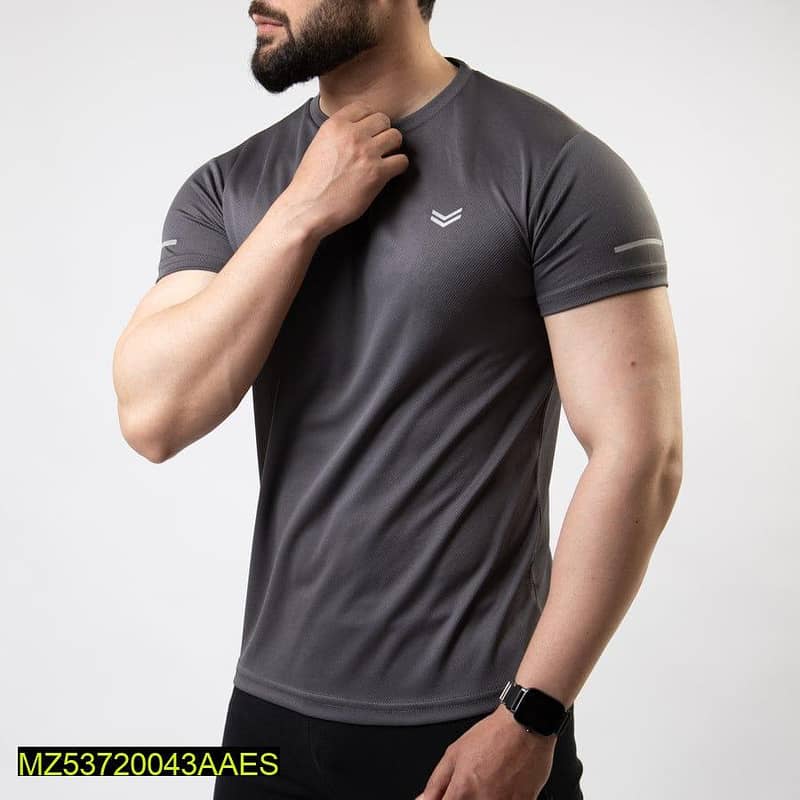 Mens Dry Fit Plain T-Shirt 0