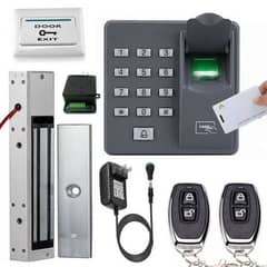 fingerprint security electric magnetic door lock access control system