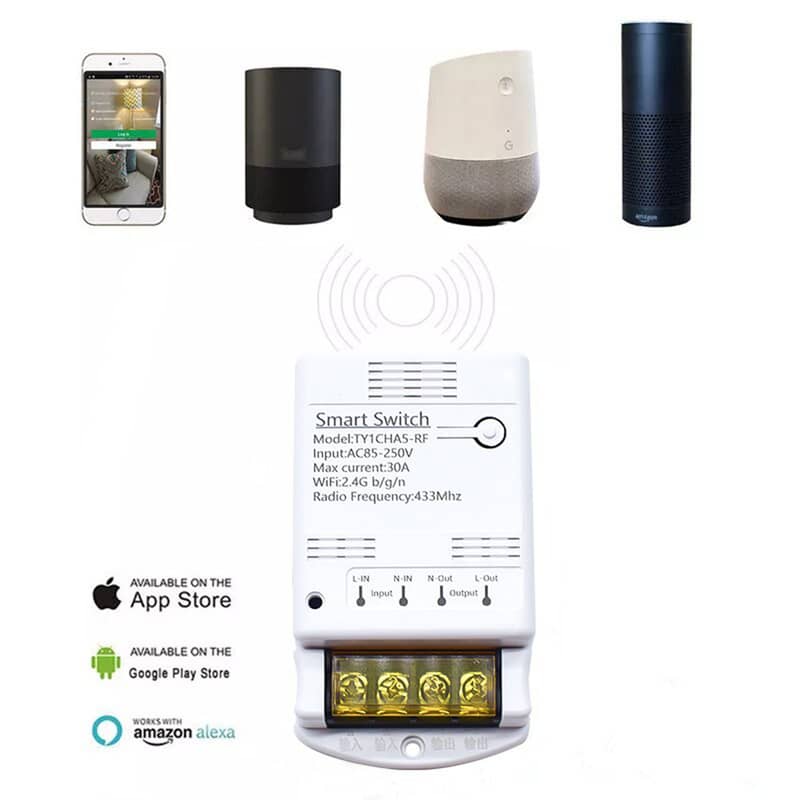 tuya smartlife geyser smart wifi switch with remote for heavyload 3