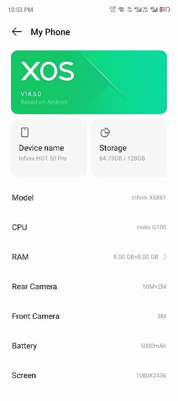 Infinix Hot 50 Pro 10