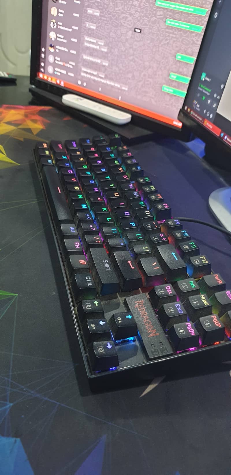 KUMARA K552 LED Rainbow Backlit Wired Keyboard 2