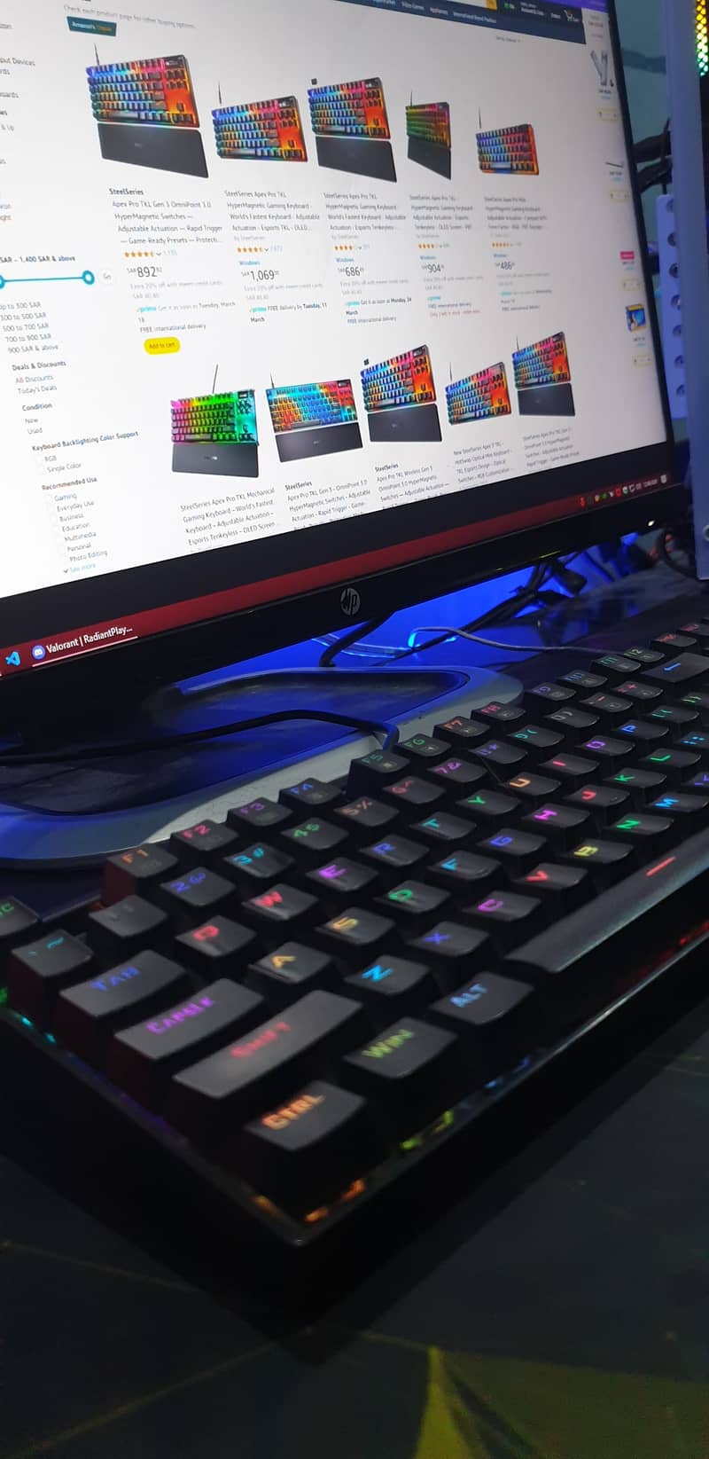 KUMARA K552 LED Rainbow Backlit Wired Keyboard 3