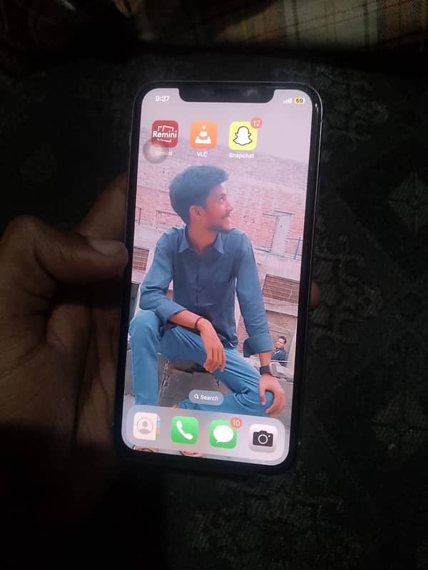 I phone x condition used par 10by9 hai 64gb pta Approved All okay 3