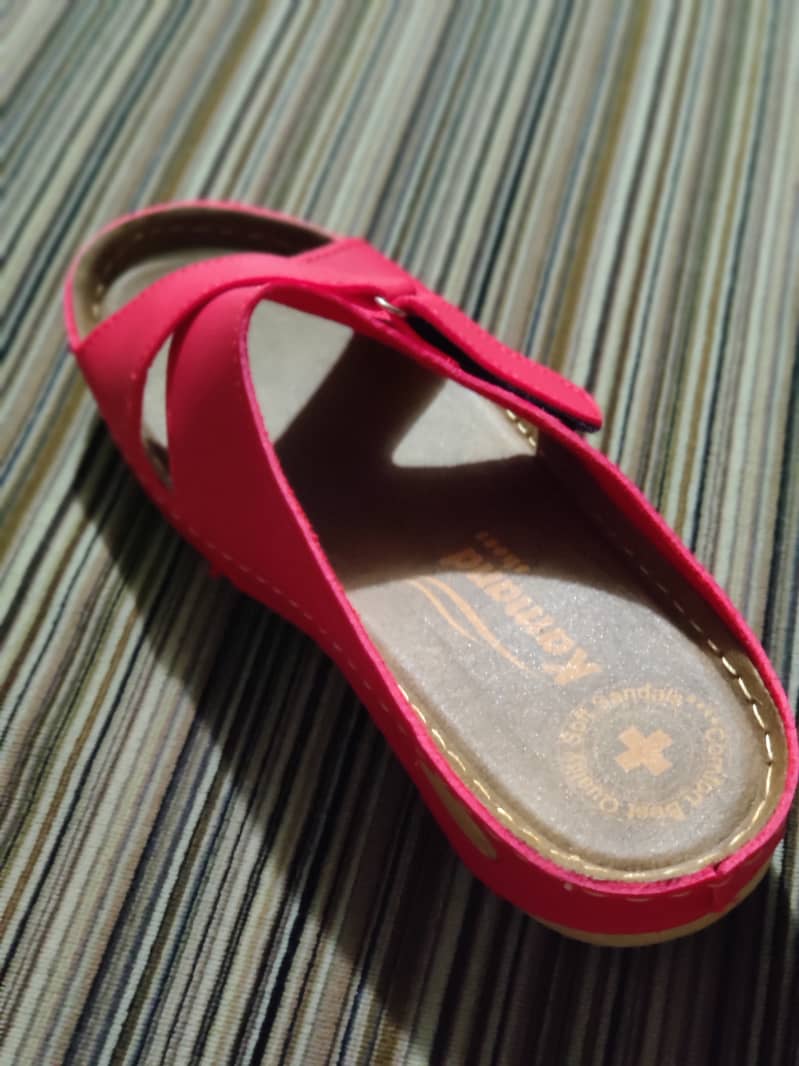 "Kamand Red Orthopedic Slippers – Walk in Style & Comfort!" 2