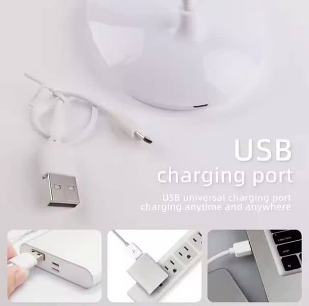 Study Lamp, LED desk lamp Usb chargeable 5