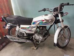 Croom and colored motor bike good condition Documents completed