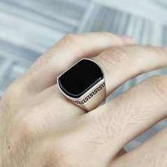 Golden Royale Ring – Premium Gold-Plated Steel with Black Stone |