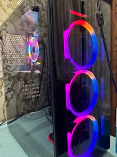 high gaming pc with rgb casing