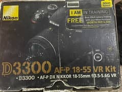 Nikon DSLR D3300 AF-P 18-55 VR KIT With Box