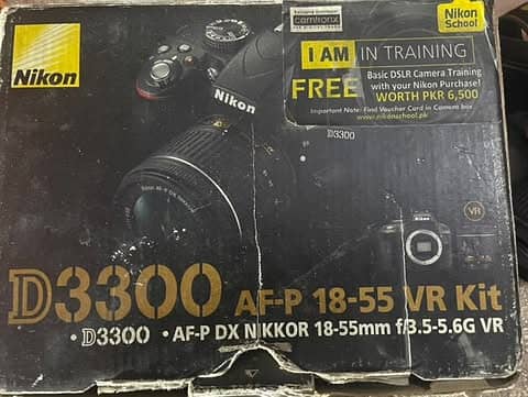 Nikon DSLR D3300 AF-P 18-55 VR KIT With Box 0