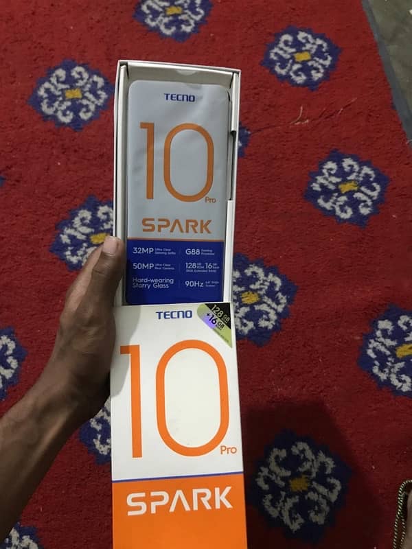 Tecno Spark 10Pro With Box & Charger All Ok Set No issue 1