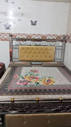 steel bed king size