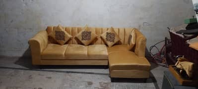 L shape sofa set / 5 seater sofa set / wooden sofa set