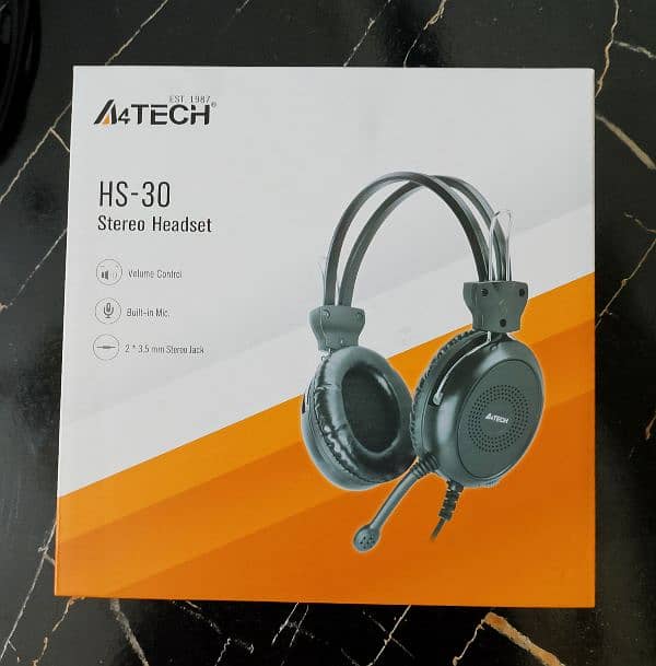 A4Tech HS-30 Headphones - ComfortFit Stereo Headset - Noise Cancelling 2