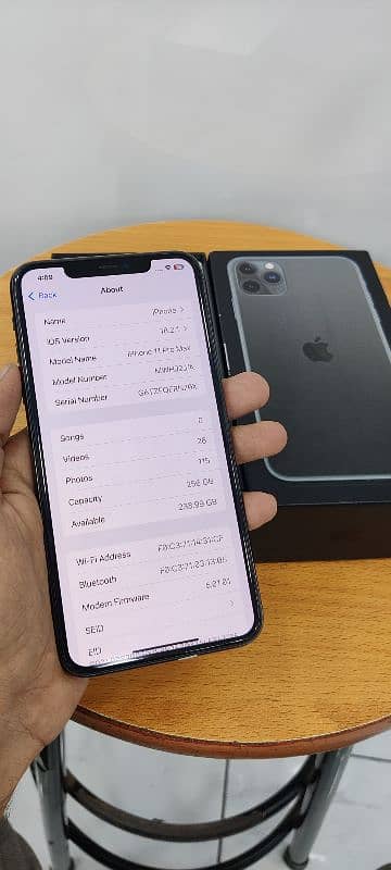 iphone 11 Pro Maxx 256 GB PTA approved with box VIP PRICE 5