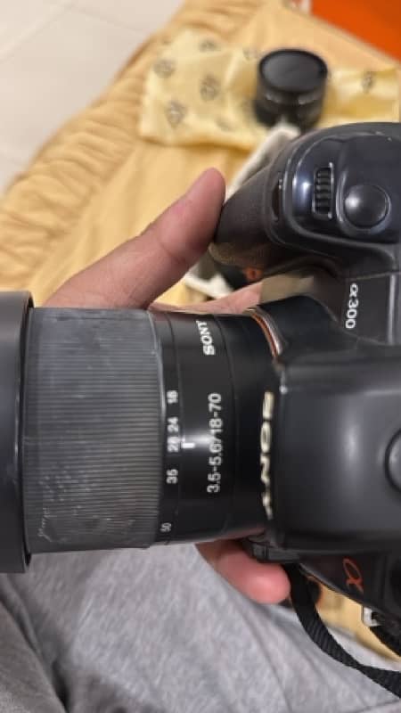 sony a300 with 2 extra lens and flash 4