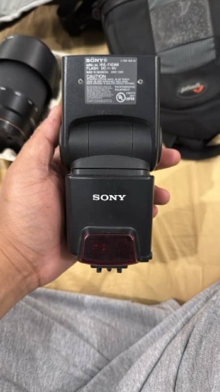 sony a300 with 2 extra lens and flash 7