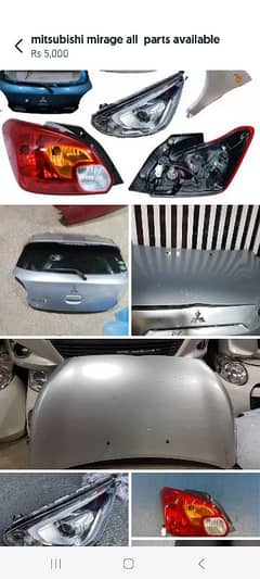 Mitsubishi mirage parts and other car all parts