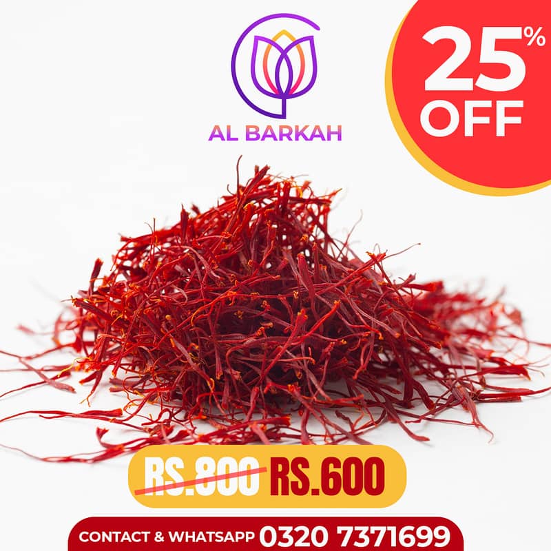 Pure Saffron , Zaffran , fresh zafran available in finest quality 0