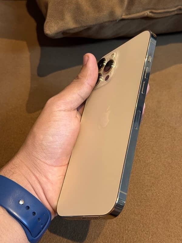 iphone 12 pro max  Gold PTA APPROVED with box 5