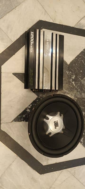 Jbl Woofer Ads amplifier 4 channel all working sound system 1