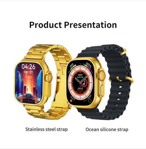 CROWN C9 ULTRA SMARTWATCH GOLD EDITION 0