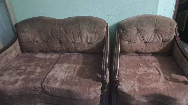 6 seater sofa for urgent sale. . good condition 1