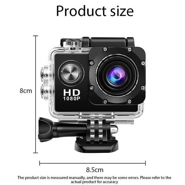 Action Camera Full HD 1080P 1