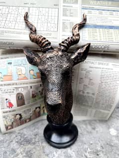 Markhor Face Statue Resin