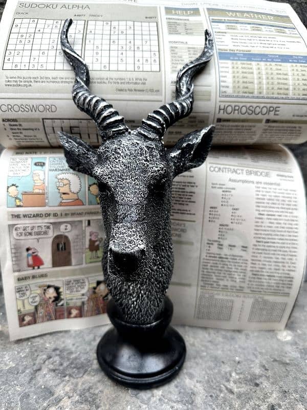 Markhor Face Statue Resin 1