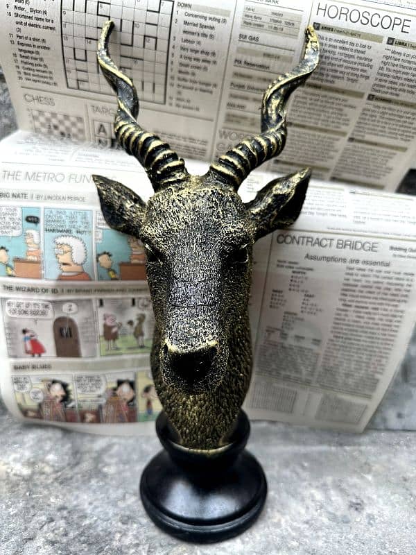 Markhor Face Statue Resin 2