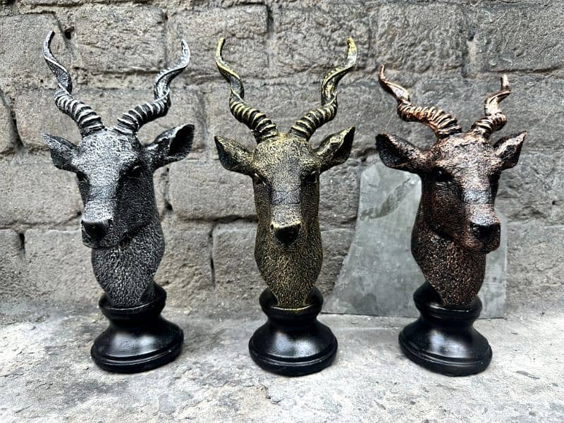 Markhor Face Statue Resin 4