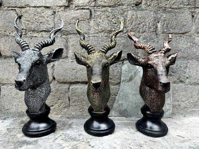 Markhor Face Statue Resin 5