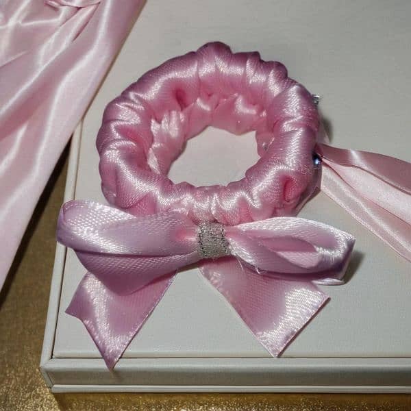 3Pcs Silk Satin scrunchies for Girls Hairs  High Quality . 3