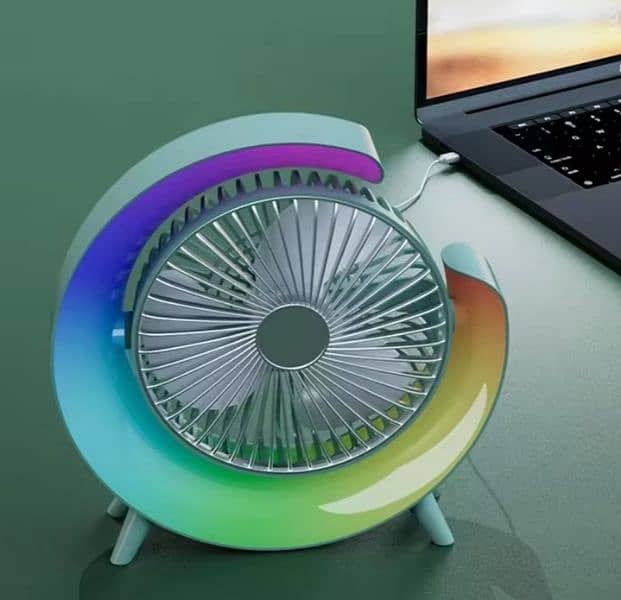 Mini RGB Fan Size 10 inch 1800 mAh Battery Best quality 3