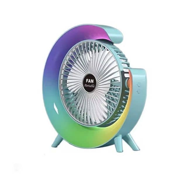 Mini RGB Fan Size 10 inch 1800 mAh Battery Best quality 4