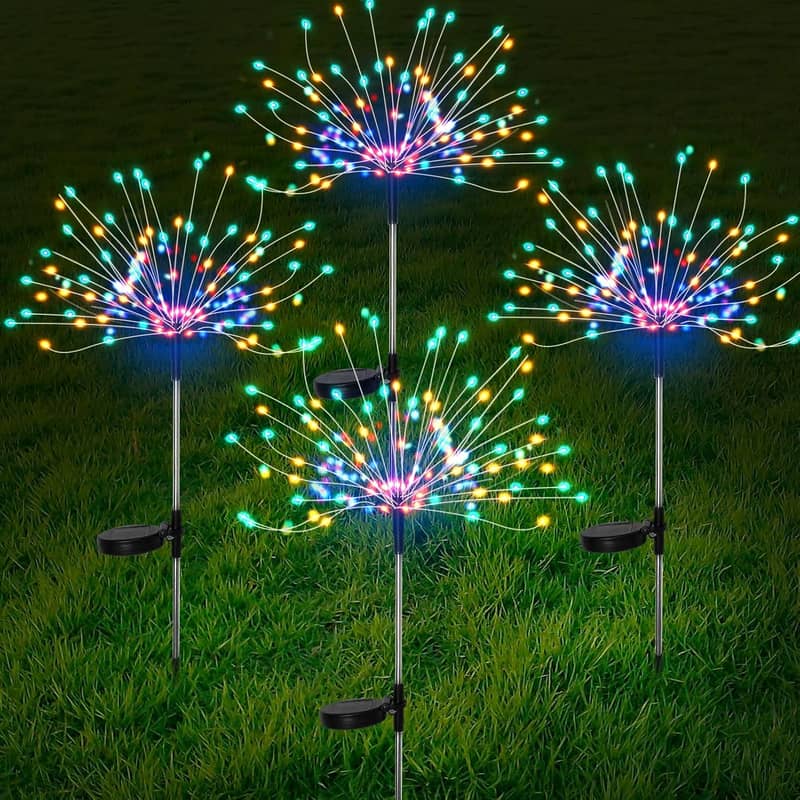 Solar Lights, String,Flower,Crystal Balls,Multi-Color 8 Lighting Modes 6