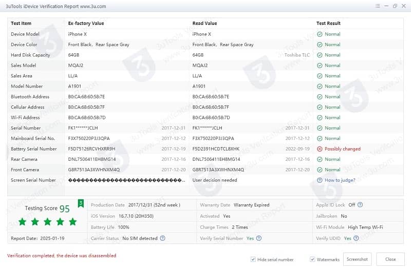 IPHONE X 64GB PTA APPROVED 4